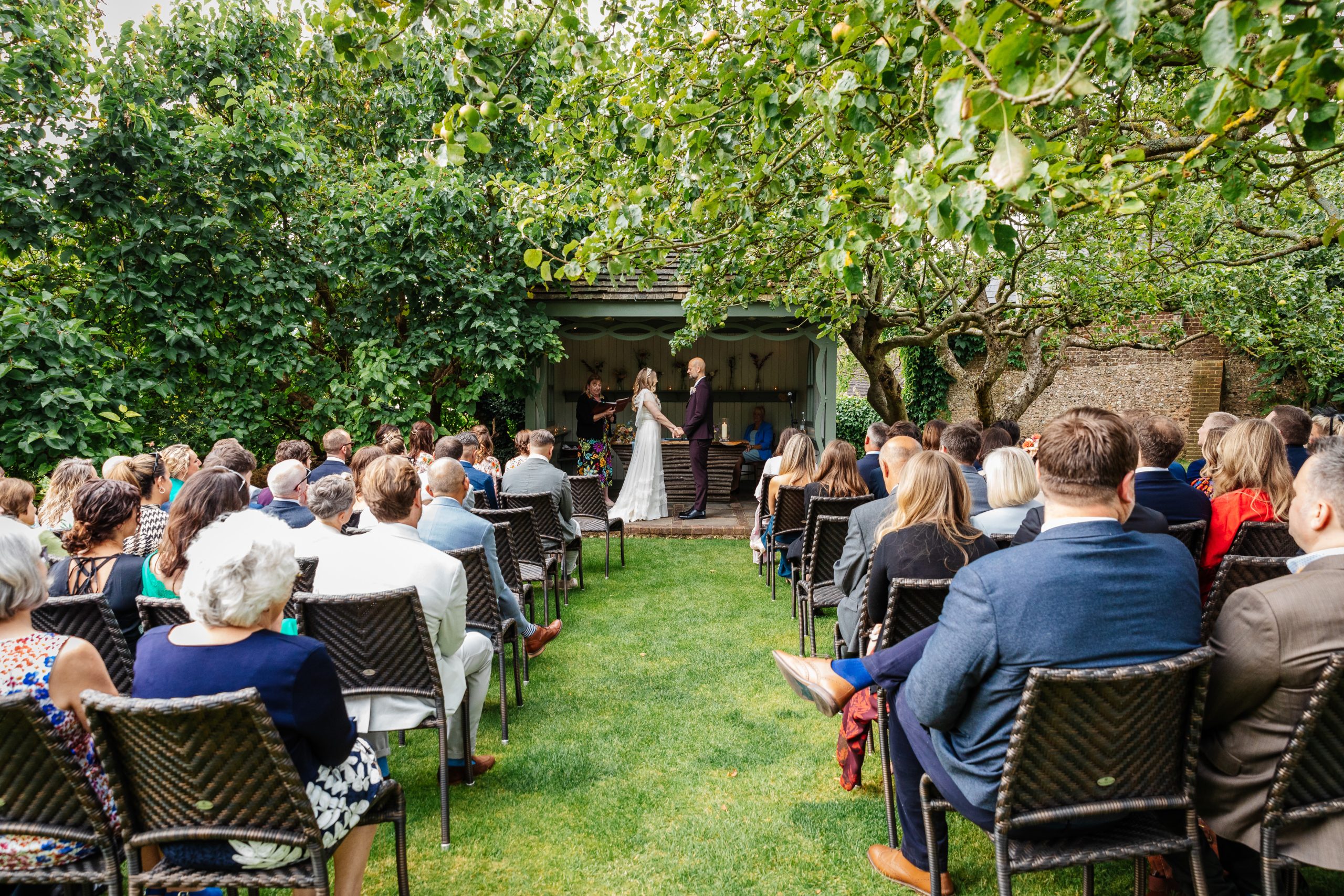 pangdean barn outdoor ceremony